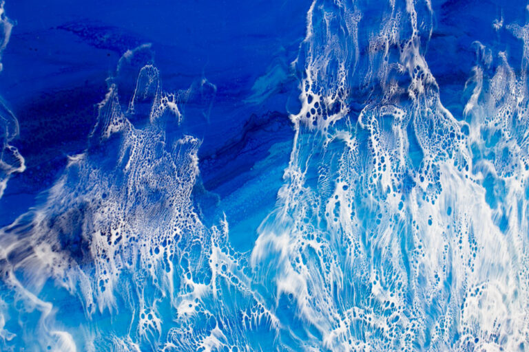 Atlantic waves ocean inspred art close up