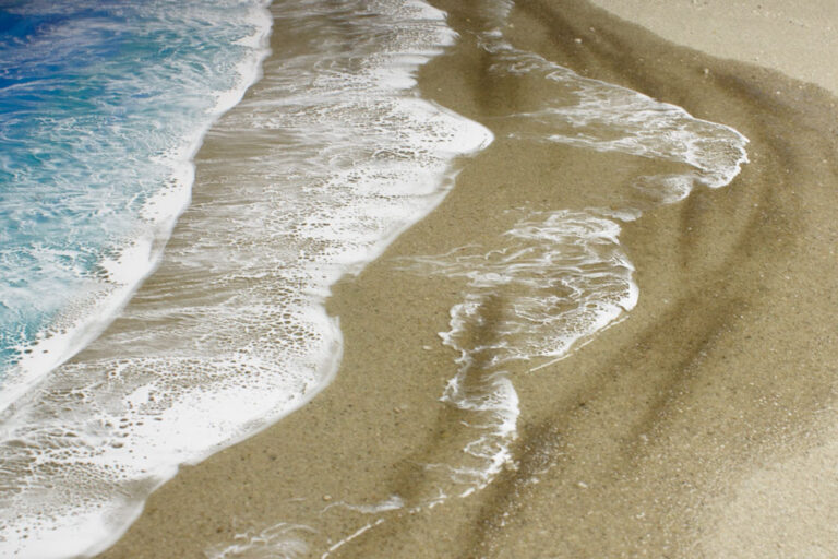 Atlantic waves ocean inspred art close up beach