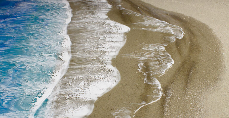 Atlantic waves ocean inspred art close up beach