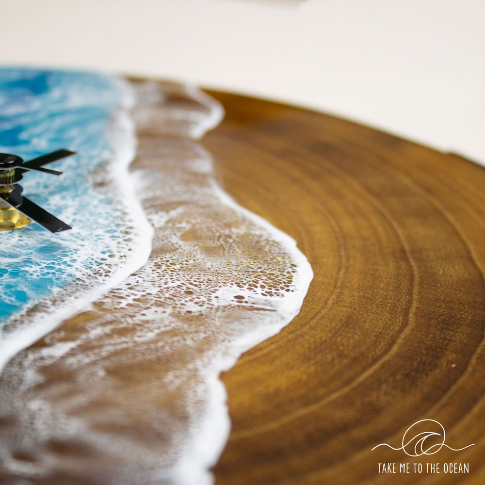 Ocean wall clock beach home wall decor