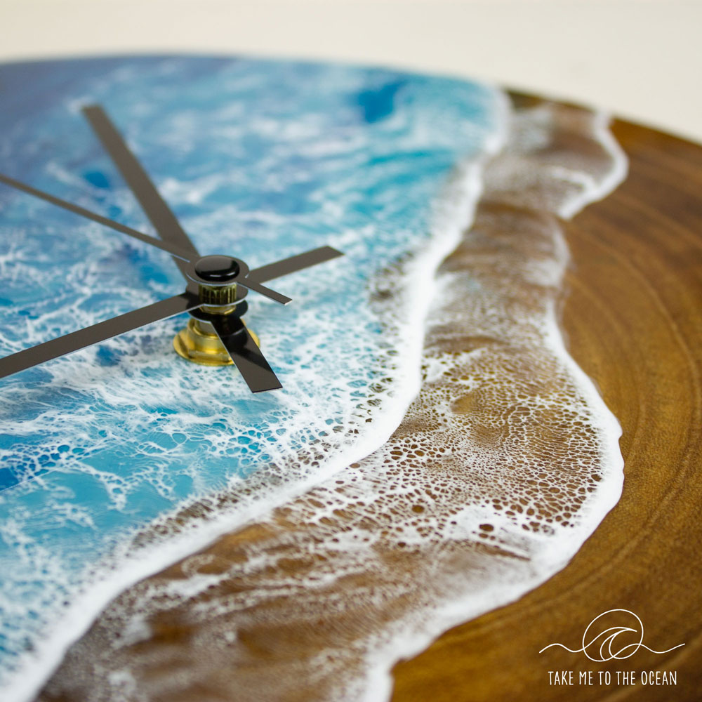 Ocean wall clock beach home wall decor