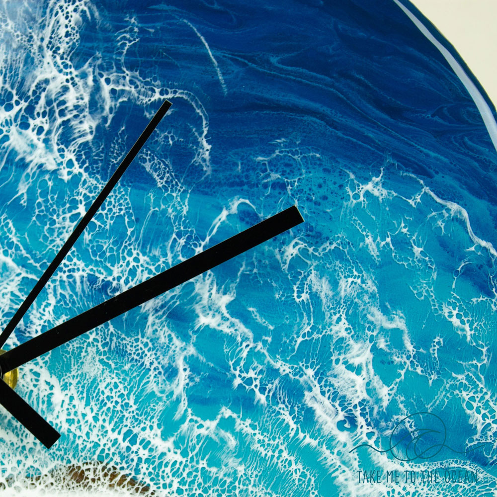 Ocean wall clock beach home wall decor